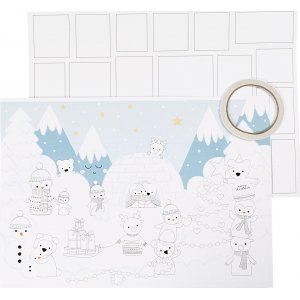Weihnachtskalender aus Pappe - weiß - 3 Stk Weihnachtskalender aus Pappe - weiß - 3 Stk