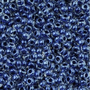 Rocailleperlen irisierend - Anthrazit Rocailleperlen irisierend - Anthrazit