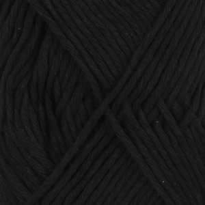 DROPS Cotton Light Uni Color Garn - 50 g - Schwarz (20) DROPS Cotton Light Uni Color Garn - 50 g - Schwarz (20)