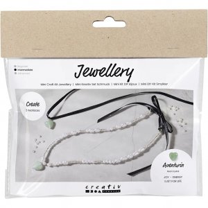 Mini-DIY-Kit - Halskette mit Aventurin-Kristall Mini-DIY-Kit - Halskette mit Aventurin-Kristall