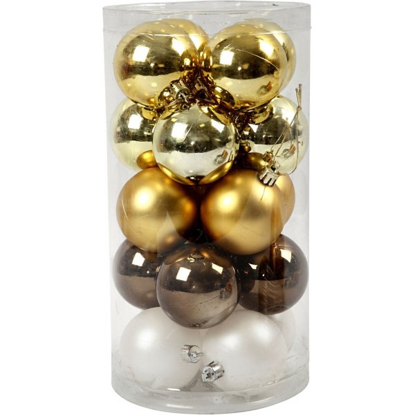 Christbaumkugeln - golden - Ø6 cm - 20 Stk Christbaumkugeln - golden - Ø6 cm - 20 Stk