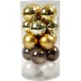 Christbaumkugeln - golden - 6 cm - 20 Stk