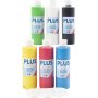 Plus Color Hobbyfarbe - Grundfarben - 6 x 250 ml