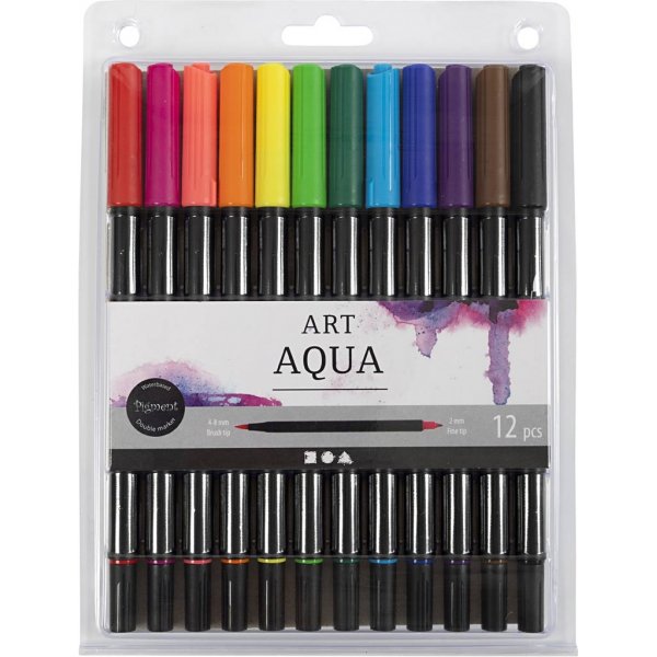 Aquarellmarker - Standardfarben - 12 Stk Aquarellmarker - Standardfarben - 12 Stk