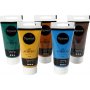 Pigment Art Acryl - Mischfarben - Naturfarben - seidenmatt - 5 x 75 ml
