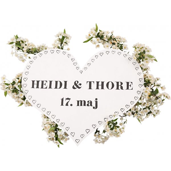 Holzherz mit 2 Löchern Holzherz mit 2 Löchern