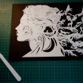 Kundenbild Sichtschutzmatte grün/schwarz A2 - 600 x 450 mm
