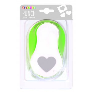 Punch's Herz - 5 cm - Gr�n/Wei�
