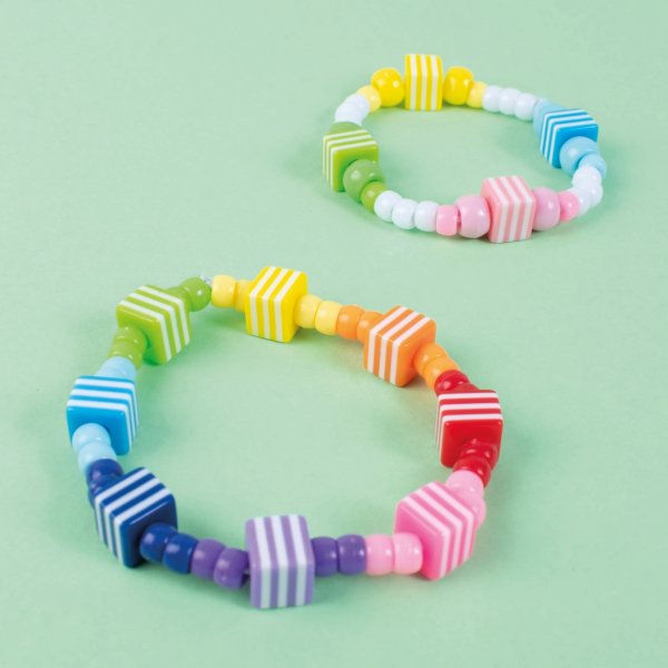 Gestreifte Perlen - 300 Stk Gestreifte Perlen - 300 Stk