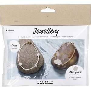 Mini DIY Kit Schmuck, Armband aus Bergkristall Mini DIY Kit Schmuck, Armband aus Bergkristall