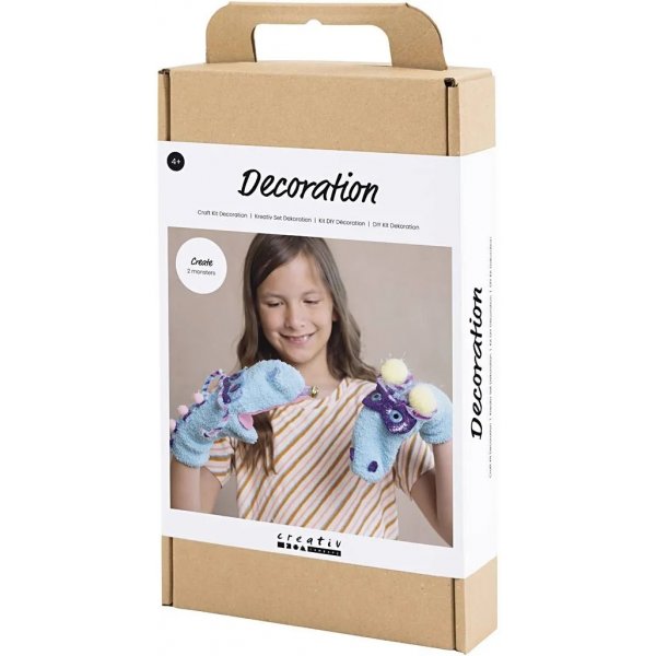 DIY Kit Dekoration, gemischte Farben, Sockenmonster DIY Kit Dekoration, gemischte Farben, Sockenmonster