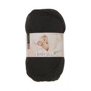Wikingergarn Babywolle 50g - Schwarz (303) Wikingergarn Babywolle 50g - Schwarz (303)