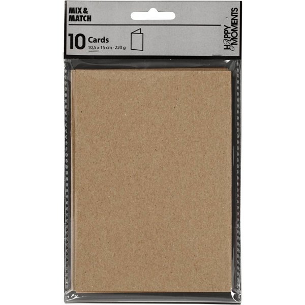 Karte - Natur - 10,5 x 15 cm - 10 Stk Karte - Natur - 10,5 x 15 cm - 10 Stk