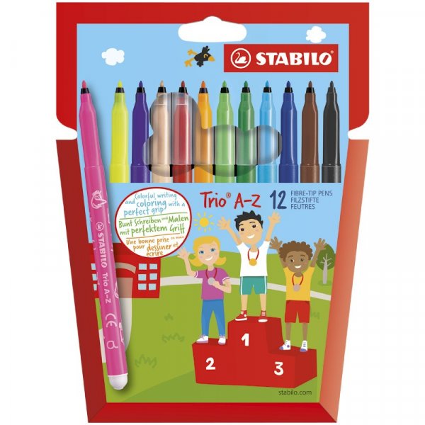Fasermaler Trio AZ - 12er-Pack