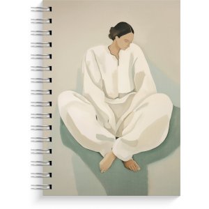 Notizbuch, leer, A5, schlicht, unliniert, Spiralbindung Notizbuch, leer, A5, schlicht, unliniert, Spiralbindung