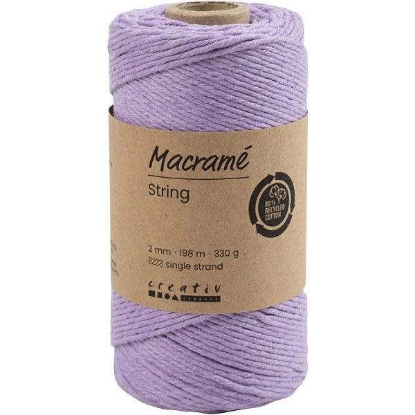 Makramee-Garn, Lila, 198 m Makramee-Garn, Lila, 198 m