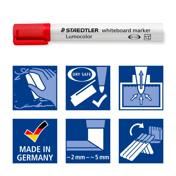 Whiteboardstift Lumocolor 2-5 mm - 6 Stifte
