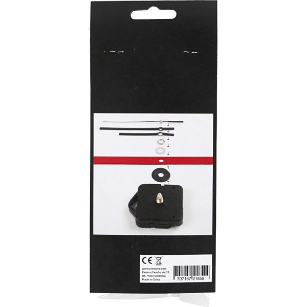 Uhrwerk - 6 mm - schwarz Uhrwerk - 6 mm - schwarz