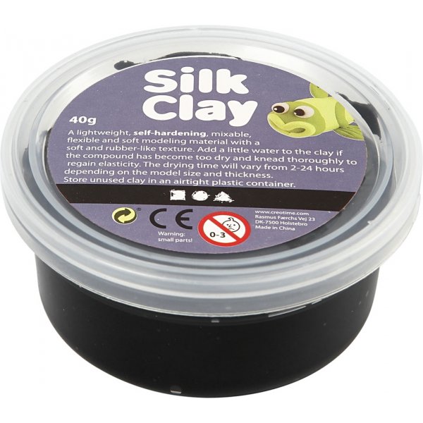 Silk Clay® - schwarz - 40 g Silk Clay® - schwarz - 40 g