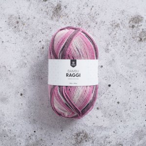 Bambus-Raggi 100 g - Pfingstrosen-Druck Bambus-Raggi 100 g - Pfingstrosen-Druck