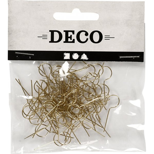 Aufhängehaken - vergoldet - 50 Stk Aufhängehaken - vergoldet - 50 Stk