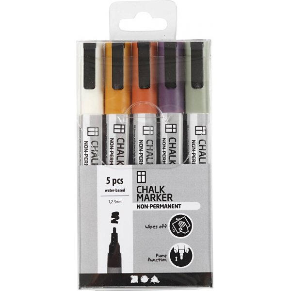 Kreidemarker - matte Farben - 5 Stk Kreidemarker - matte Farben - 5 Stk
