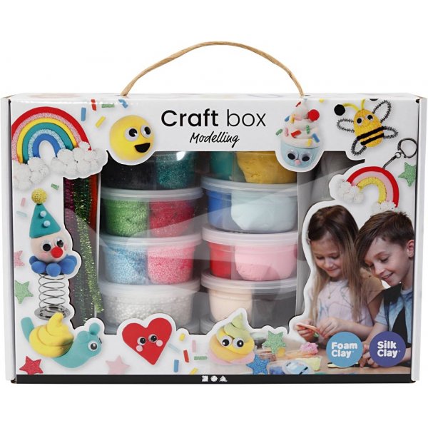 Foam Clay® und Silk Clay® im Thema Asche - gemischte Farben Foam Clay® und Silk Clay® im Thema Asche - gemischte Farben