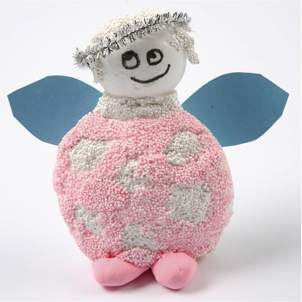 Styroporkugeln und Eier - wei - 550 Stk