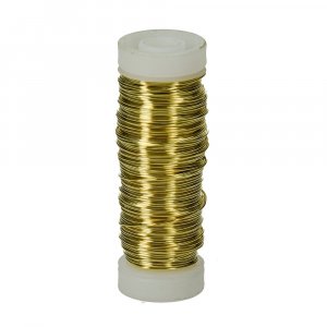 Kupferdraht ø 0,50 mm - goldmetallic 25 m Kupferdraht ø 0,50 mm - goldmetallic 25 m
