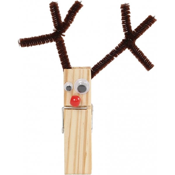 Spa mit Klemmen und Pfeifenreinigern - bunt gemischt