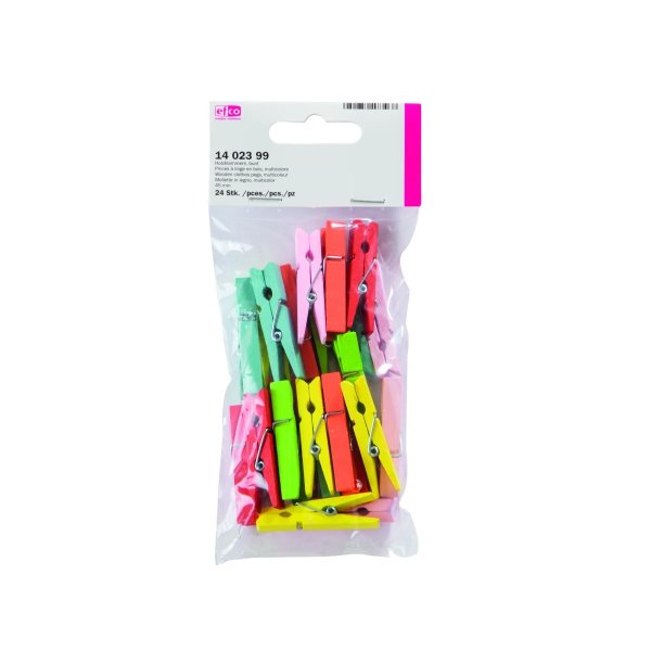 Wäscheklammern 45 mm 24er-Pack - Mehrfarbig Wäscheklammern 45 mm 24er-Pack - Mehrfarbig