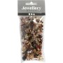 Harmony facettierte Kunststoffperlen - gemischt - golden - 50 g