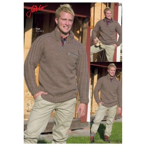 Strickmuster - Von der Jagd inspirierter Pullover mit Brusttasche Strickmuster - Von der Jagd inspirierter Pullover mit Brusttasche