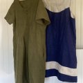Kundenbild Gewaschener Leinenstoff Isadora 150 cm - Olivgr�n