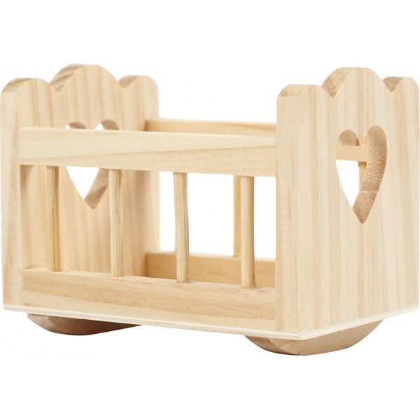 Weihnachtsmannzubehr - Wiege - 8 x 5,5 cm