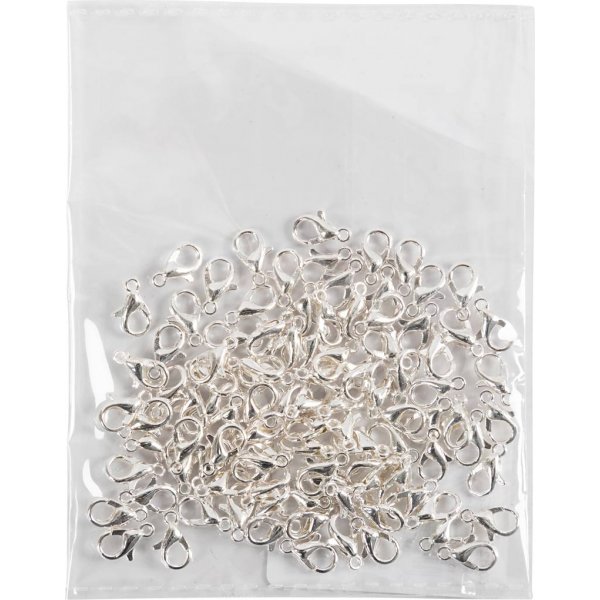 Karabiner - versilbert - 100 Stk Karabiner - versilbert - 100 Stk