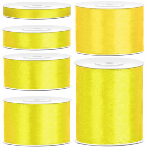 Satinband - 25 m - Gelb Satinband - 25 m - Gelb