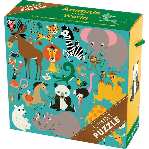 Jumbo-Puzzle - Tiere der Welt