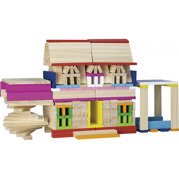 VIGA kreative Holzklötze - gemischte Farben - 250 Stück VIGA kreative Holzklötze - gemischte Farben - 250 Stück