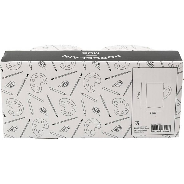 Tassen - weiß - H10 cm - Ø7,4 cm - 2 Stk Tassen - weiß - H10 cm - Ø7,4 cm - 2 Stk