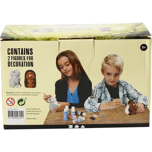 Rettendes Tier - weiß - Igel und Hase - 2 Stk Rettendes Tier - weiß - Igel und Hase - 2 Stk