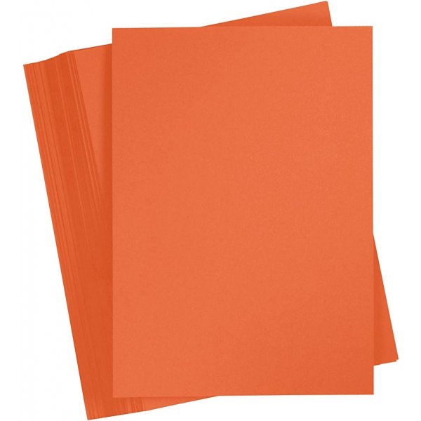 Farbiger Karton - Orange - A4 - 180 g - 100 Blatt Farbiger Karton - Orange - A4 - 180 g - 100 Blatt