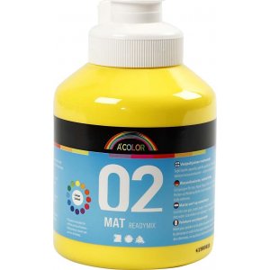 Schulfarbe - Acryl - Primärgelb - matt - 500 ml Schulfarbe - Acryl - Primärgelb - matt - 500 ml