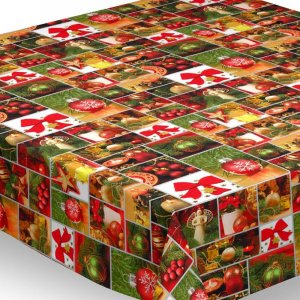 Textiles Wachstuch - Weihnachtskaromuster Textiles Wachstuch - Weihnachtskaromuster