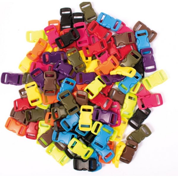 Klickschnalle 11 mm gemischte Farben 10 Stk Klickschnalle 11 mm gemischte Farben 10 Stk