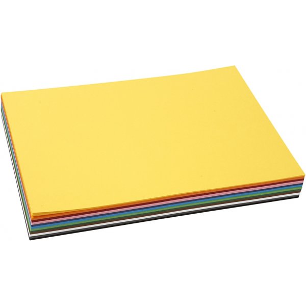 Kreativkarton - gemischte Farben - A4 - 12x10 Stk Kreativkarton - gemischte Farben - A4 - 12x10 Stk