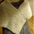 Kundenbild DROPS Alpaca Boucl� Mix Garn - 50 g - Hellgrau (5110)