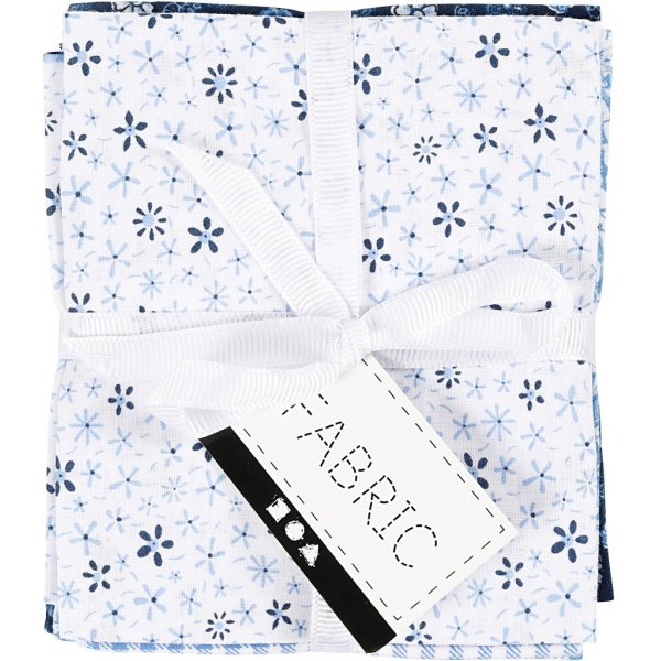 Patchworkstoff - Blau - 4 Stk Patchworkstoff - Blau - 4 Stk