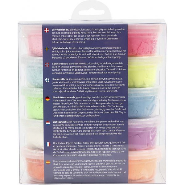 Silk Clay® - gemischte Farben - Basic 2 - 10 x 40 g Silk Clay® - gemischte Farben - Basic 2 - 10 x 40 g