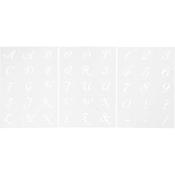 Vorlagen - Buchstaben und Zahlen - A5 - 3 Blatt Vorlagen - Buchstaben und Zahlen - A5 - 3 Blatt